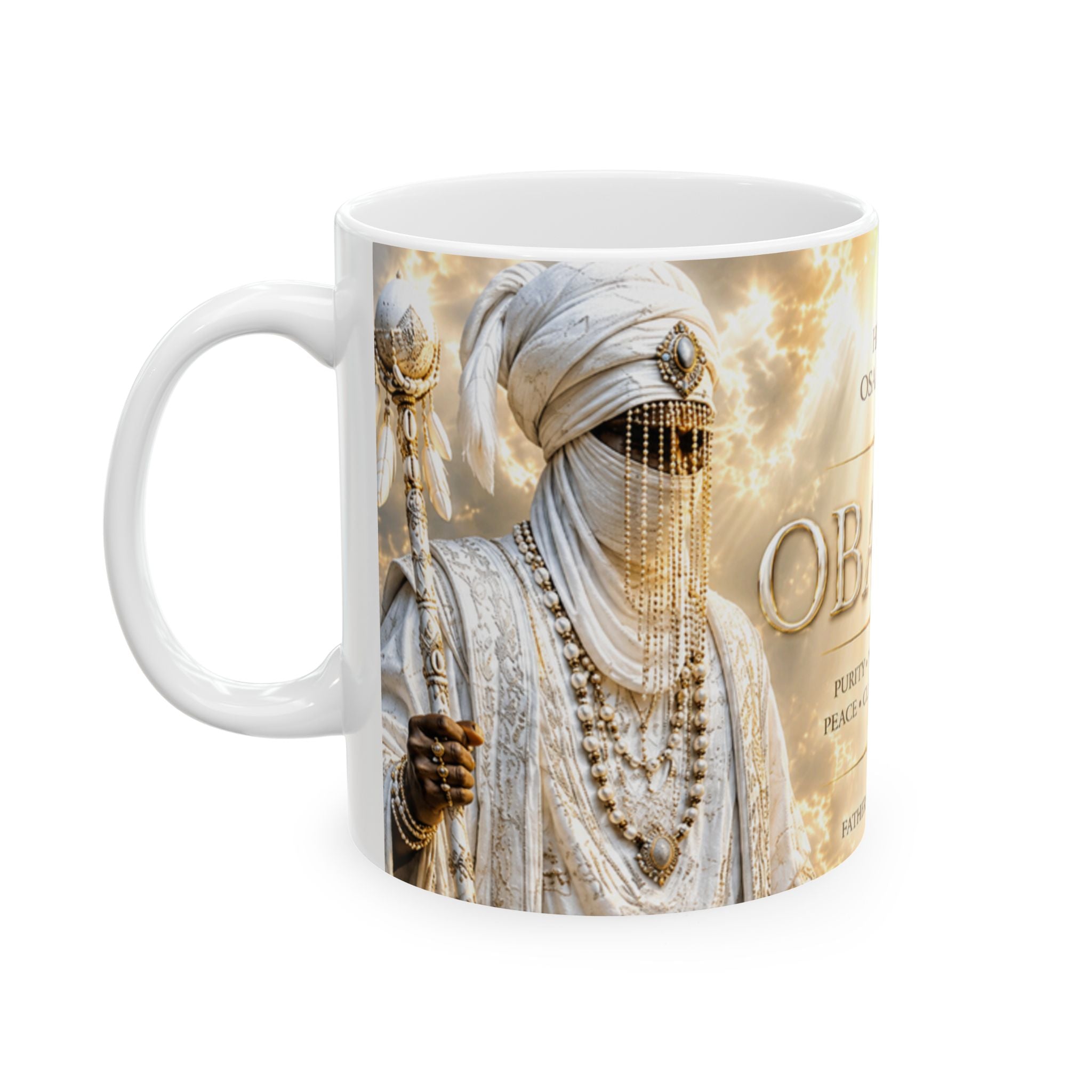 Obatala-Lord of wisdom ceramic mug (11oz)