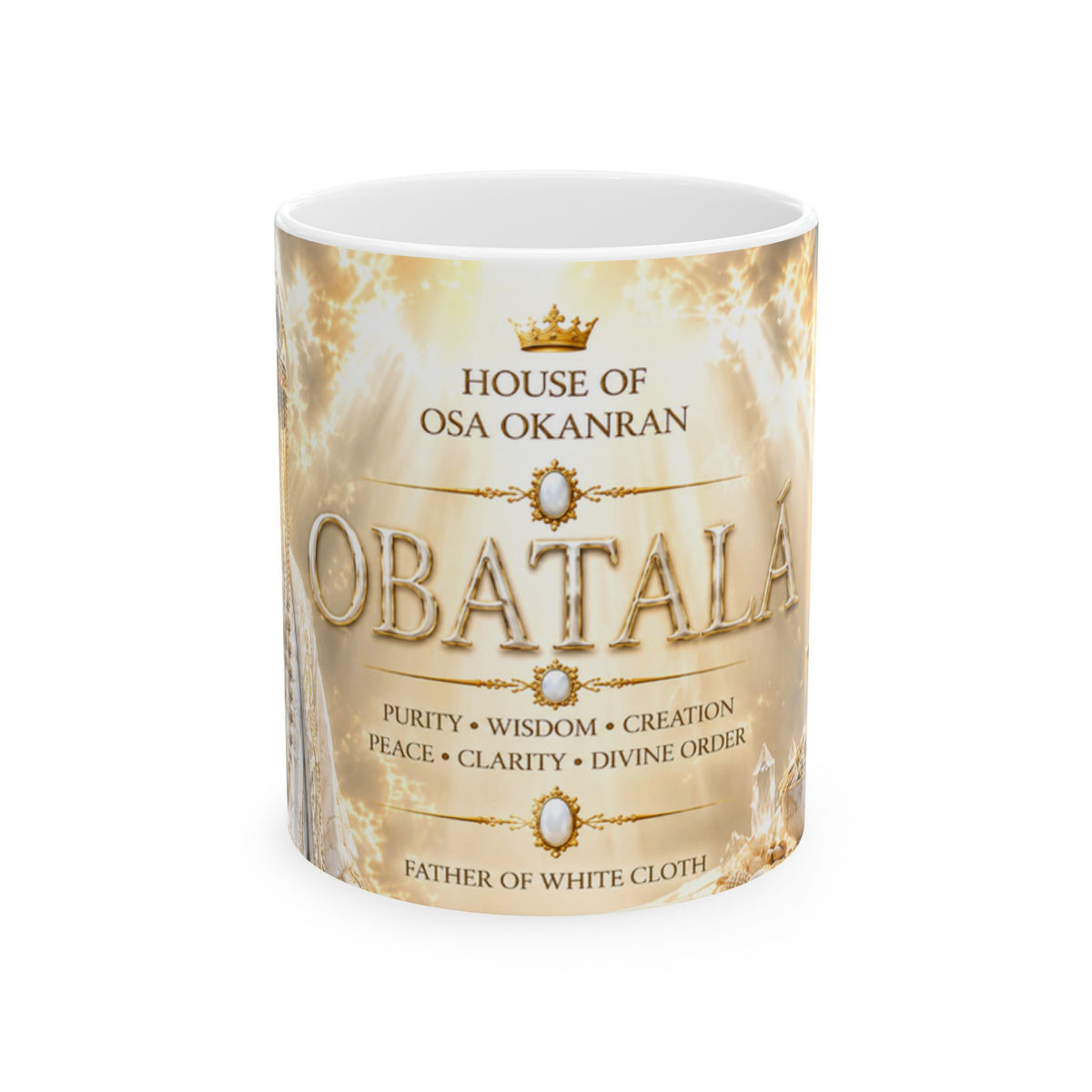 Obatala-Lord of wisdom ceramic mug (11oz)